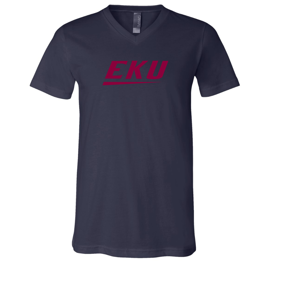Eastern Kentucky Colonels BELLA  CANVAS - Jersey V-Neck T-Shirt