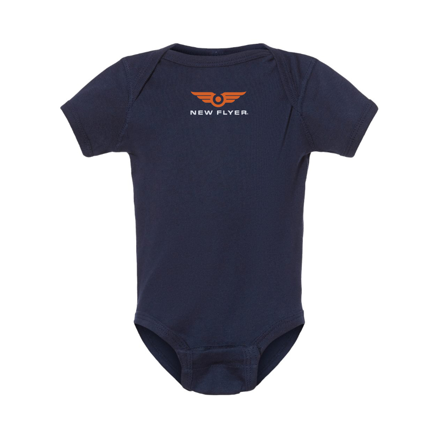 New Flyer Industries Logo Baby Onesie Romper