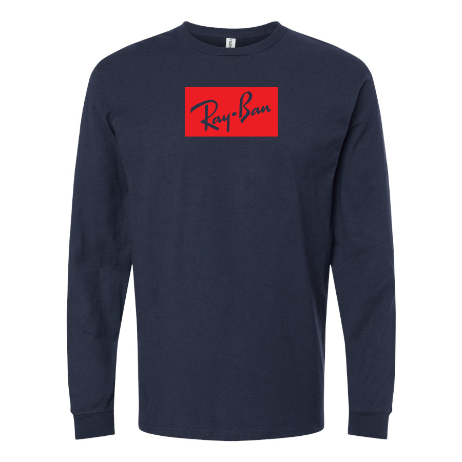 Men's Ray Ban Logo Cotton Long Sleeve T-Shirt