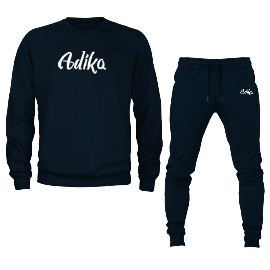 Men's Adika  Crewneck Sweatshirt Joggers Suit