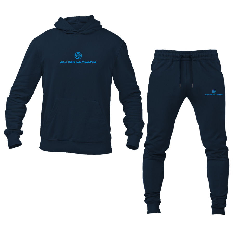 Men's Ashok Leyland Logo Hoodie Joggers Set