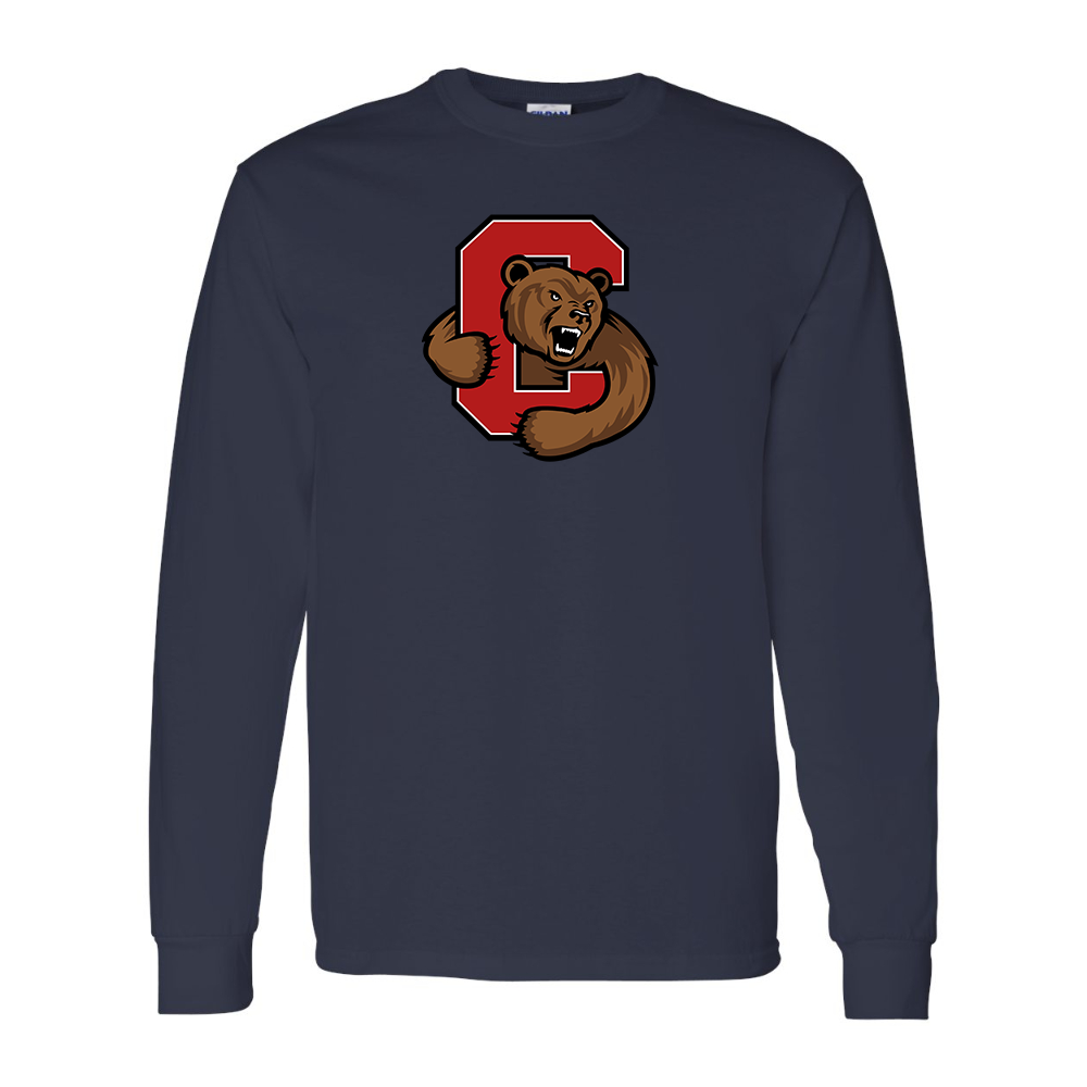 Men's Cornell Big Red Gildan Heavy Cotton Long Sleeve T-Shirt