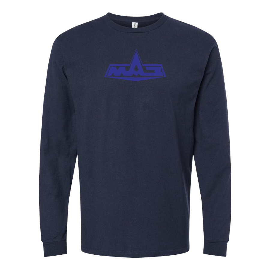 Men's MAZ Logo Cotton Long Sleeve T-Shirt