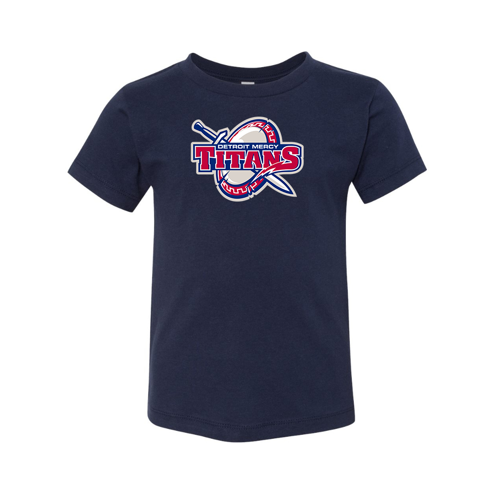 Detroit Titans  BELLA  CANVAS Toddler Jersey Tee