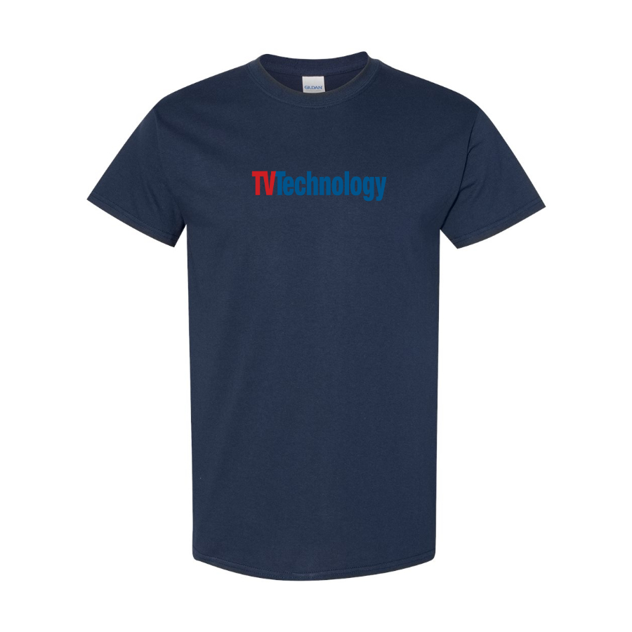 Men's TV Technology Logo Cotton T-Shirt