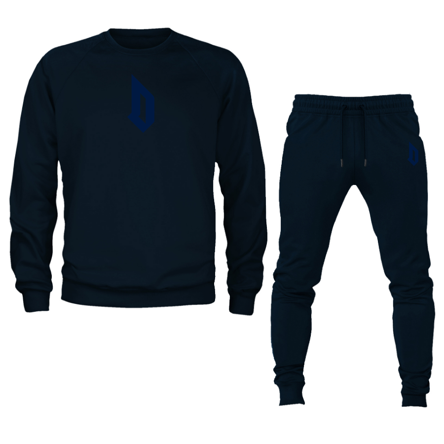 Men's Duquesne Dukes Crewneck Sweatshirt Joggers Suit