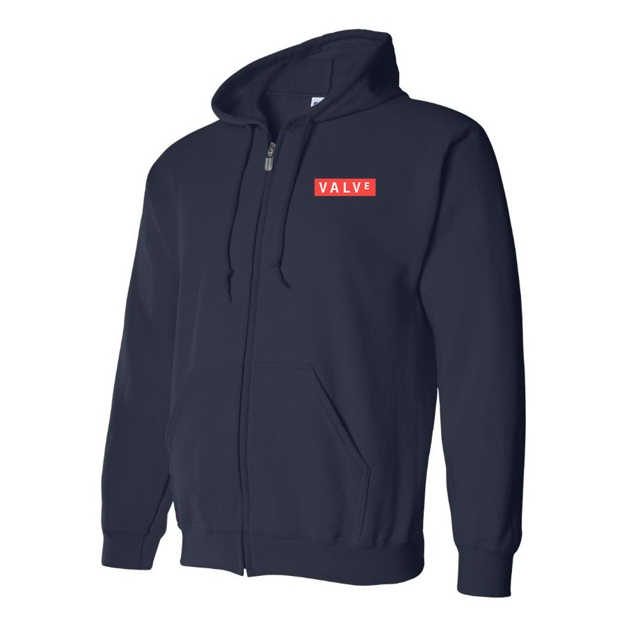 Men's Valve Banner Logo Zipper Hoodie