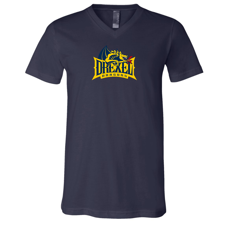 Drexel Dragons BELLA  CANVAS - Jersey V-Neck T-Shirt