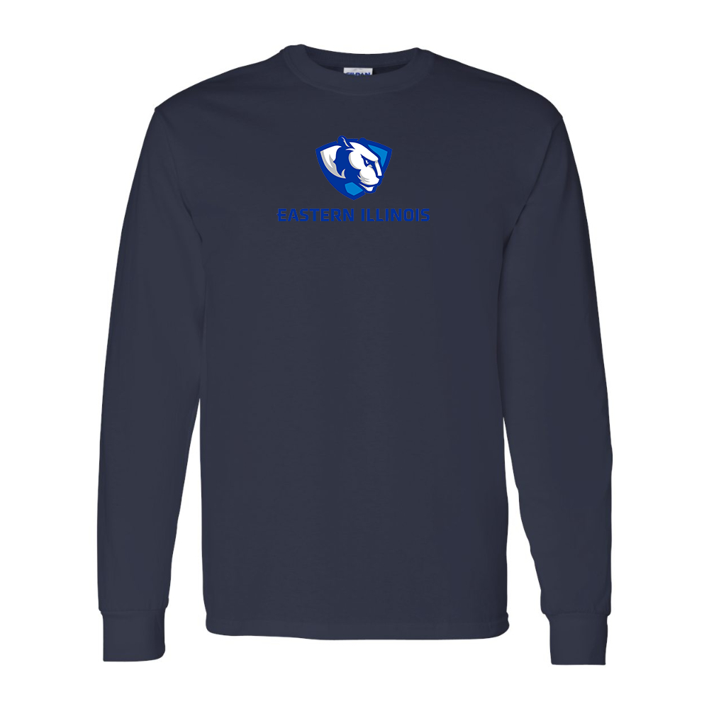 Men's Eastern Illinois Panthers Gildan Heavy Cotton Long Sleeve T-Shirt