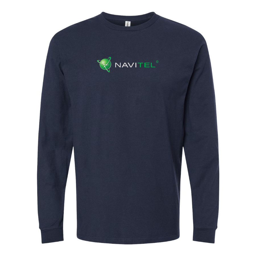 Men's Navitel Logo Cotton Long Sleeve T-Shirt