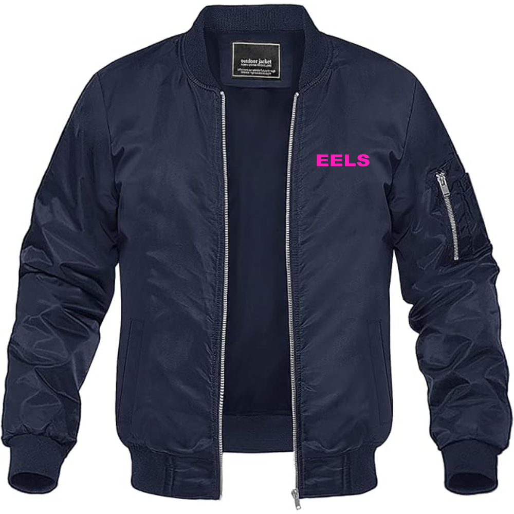 Men's Eels Lightweight Bomber Jacket Windbreaker Softshell Varsity Jacket Coat