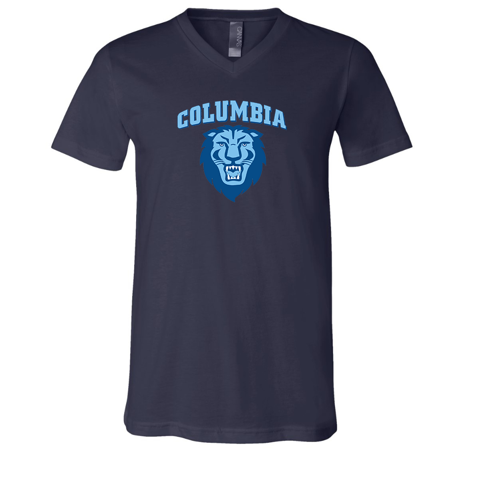 Columbia Lions BELLA  CANVAS - Jersey V-Neck T-Shirt