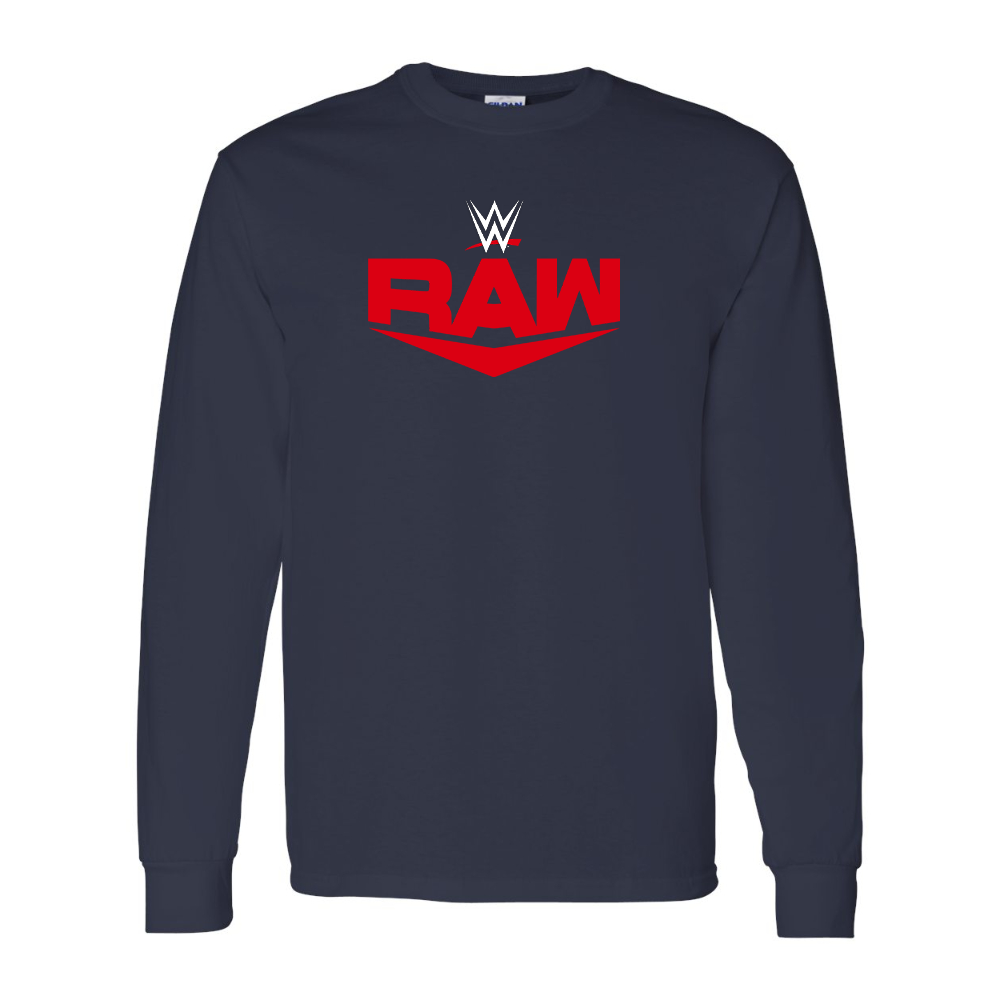 Men's  WWE Raw  Gildan Heavy Cotton Long Sleeve T-Shirt