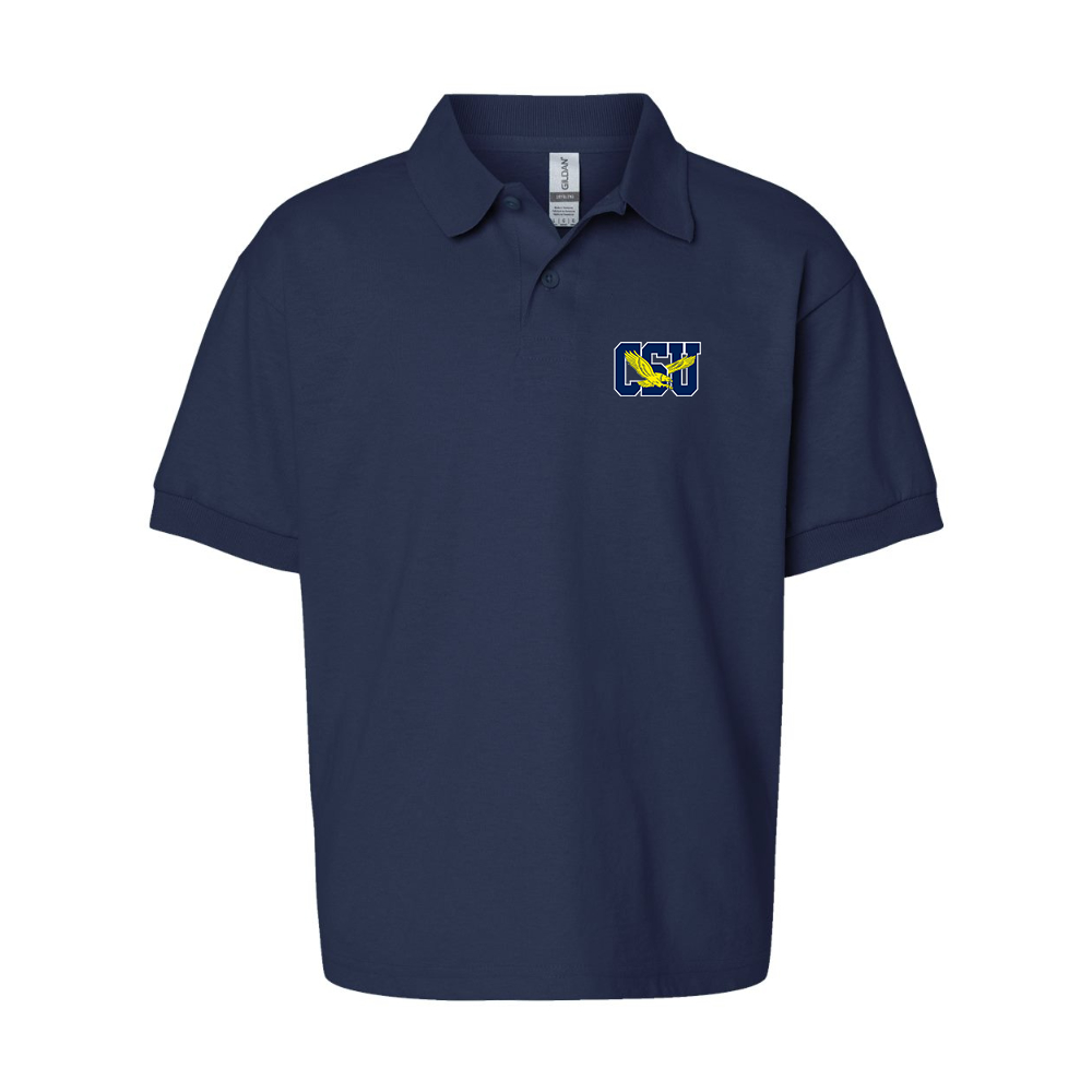 Youth   Coppin State Eagles Gildan Dry Blend Jersey Polo