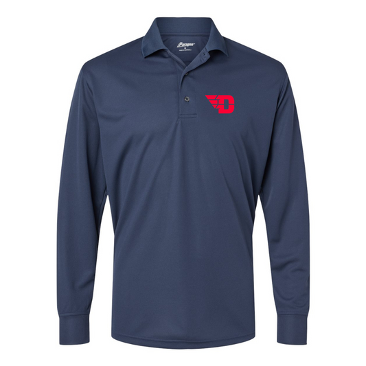 Men's Dayton Flyers Paragon Prescott Long Sleeve Polo