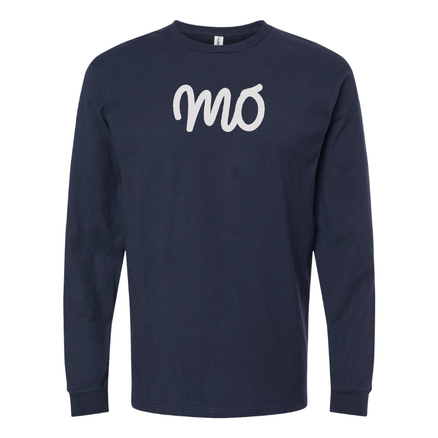 Men's Mo Logo Cotton Long Sleeve T-Shirt