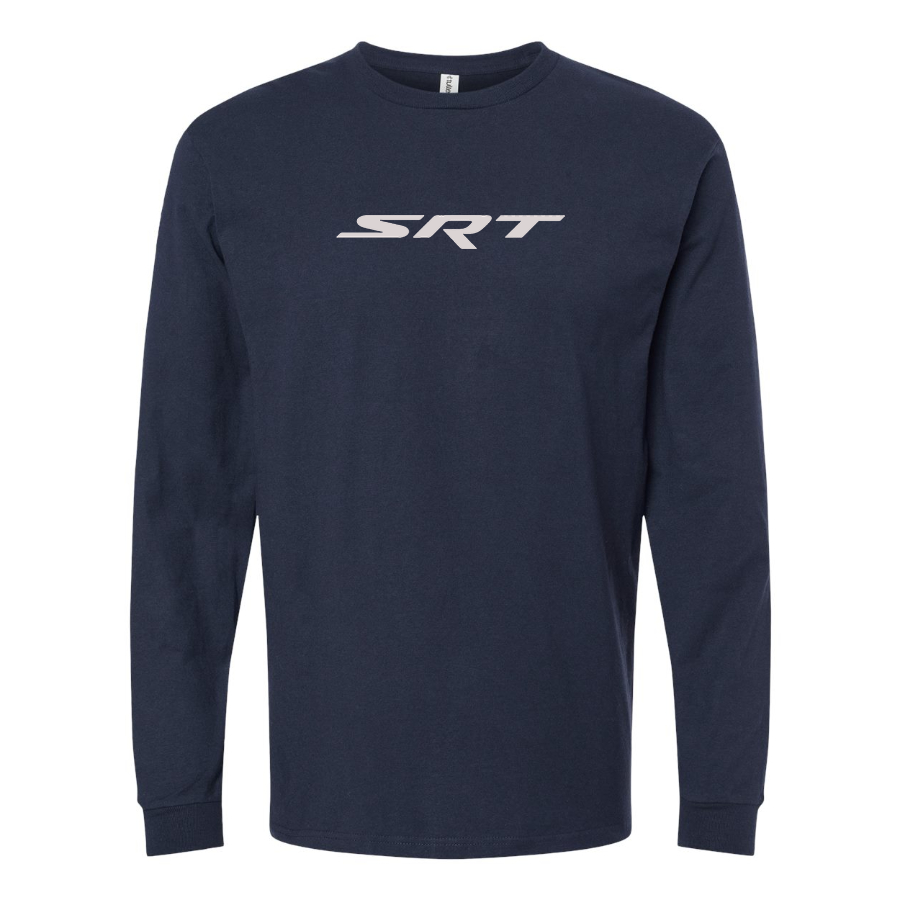 Men's Street Racing Technology Logo Cotton Long Sleeve T-Shirt
