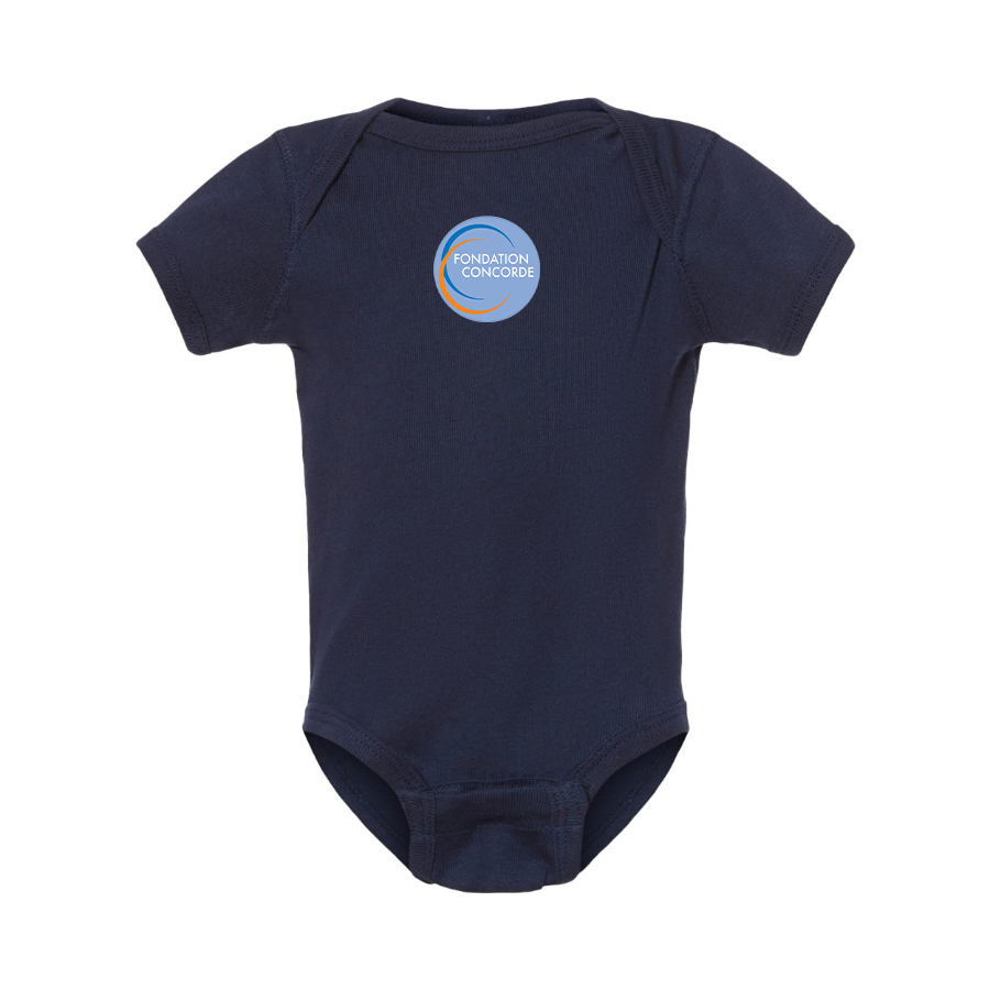 Fondation Concorde   Logo Baby Onesie Romper