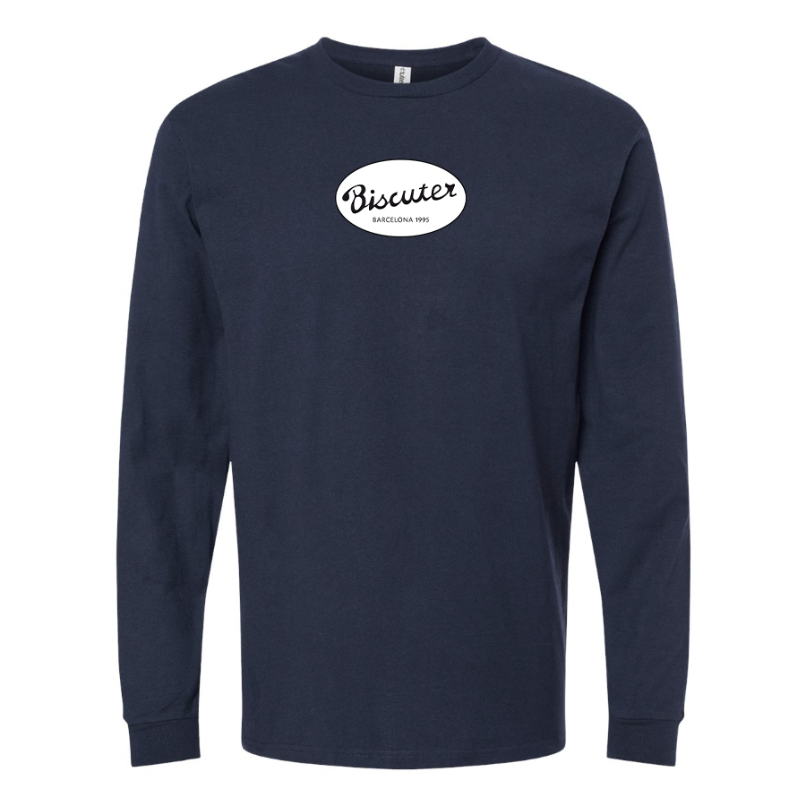 Men's Biscuter Logo Cotton Long Sleeve T-Shirt