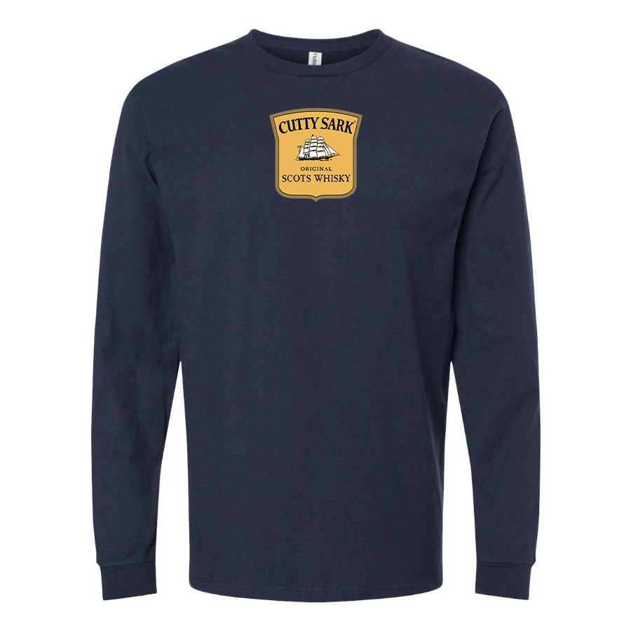 Men's Cutty Sark Logo Cotton Long Sleeve T-Shirt