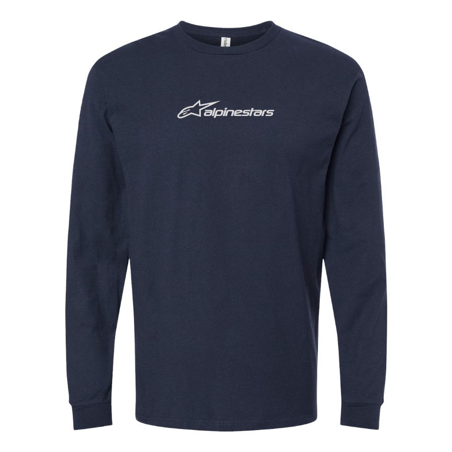 Men's Alpinestars Logo Cotton Long Sleeve T-Shirt