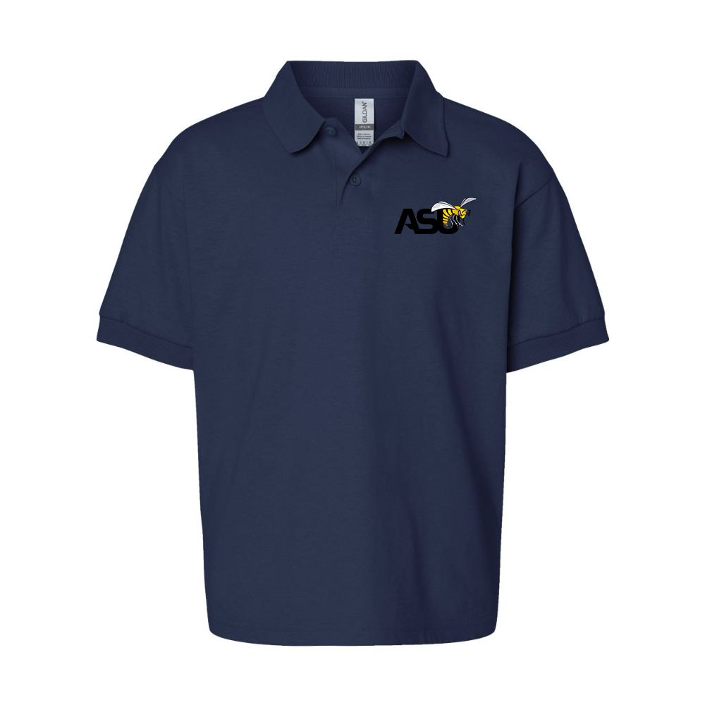 Youth Alabama State Hornets Gildan Dry Blend Jersey Polo