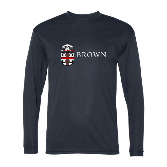 Men's Brown University  Performance Long Sleeve T-Shirt
