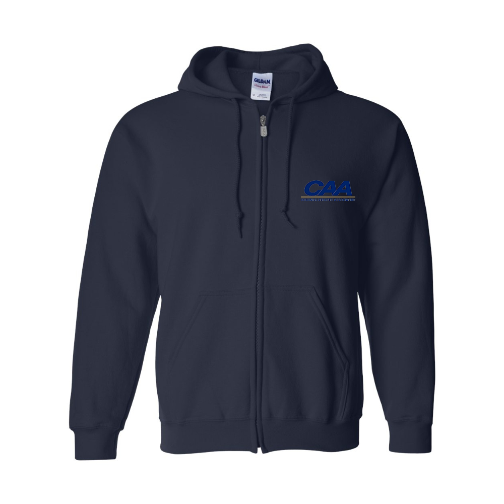 Men's  Colonial Athletic Association Gildan  Heavy Blend Full Zip Hooded Sweatshirt