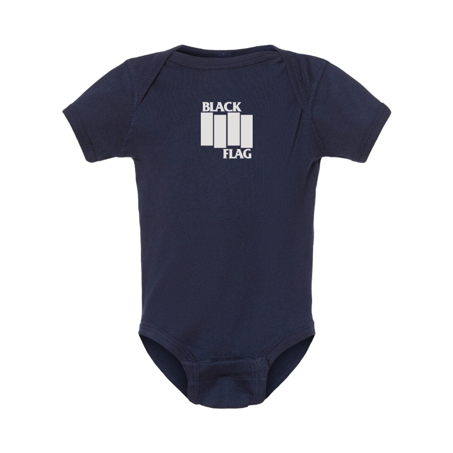 Black Flag Logo Baby Onesie Romper