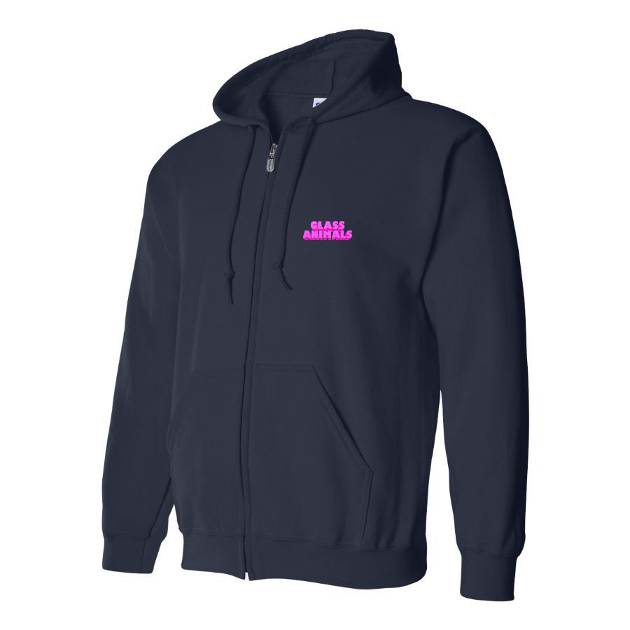 Men's Glass Animals Logo Zipper Hoodie