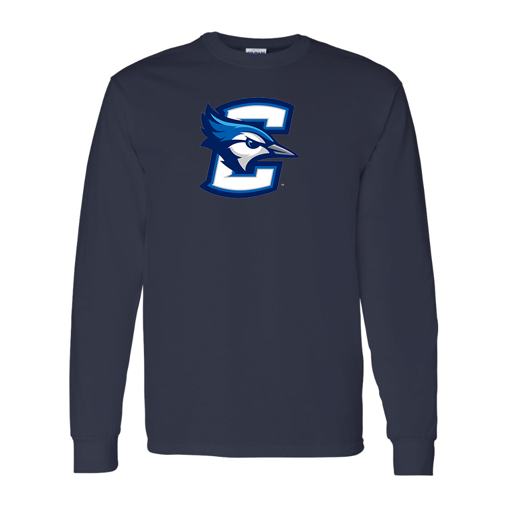 Men's Creighton Bluejays  Gildan Heavy Cotton Long Sleeve T-Shirt