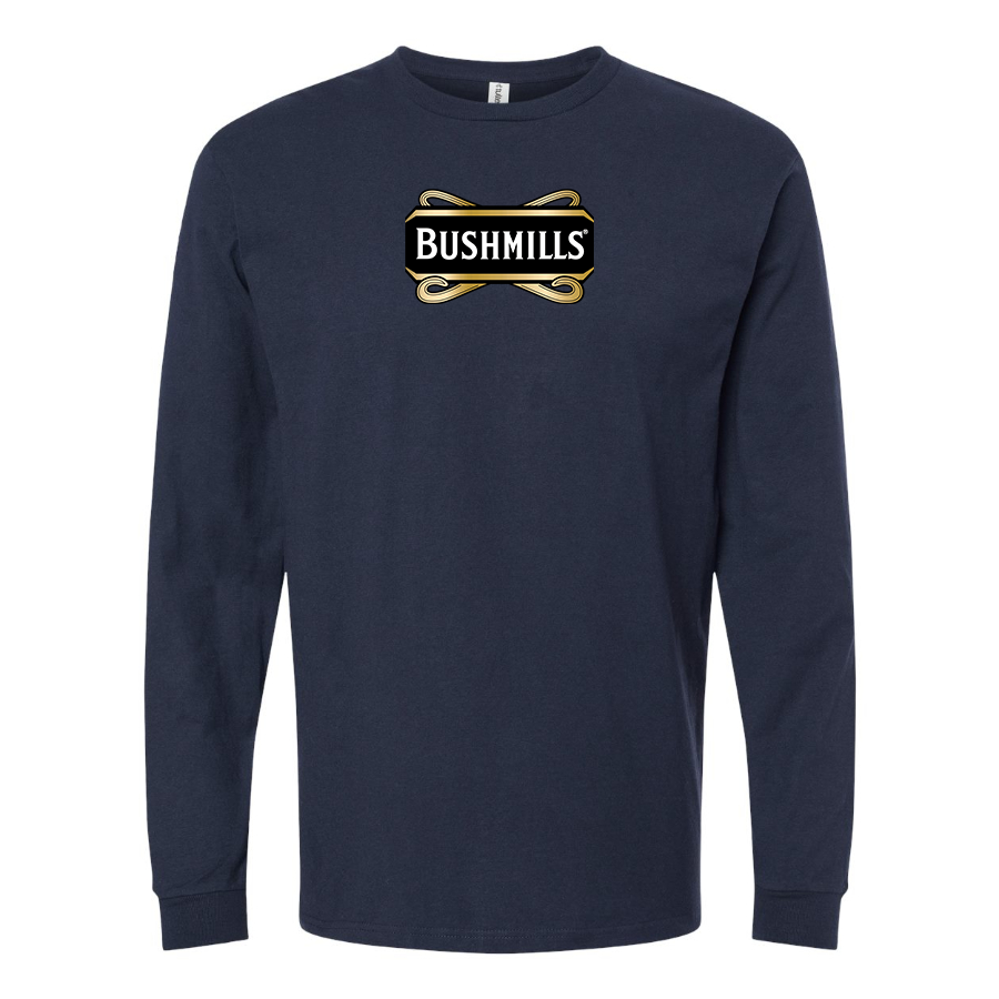 Men's Bushmills Logo Cotton Long Sleeve T-Shirt
