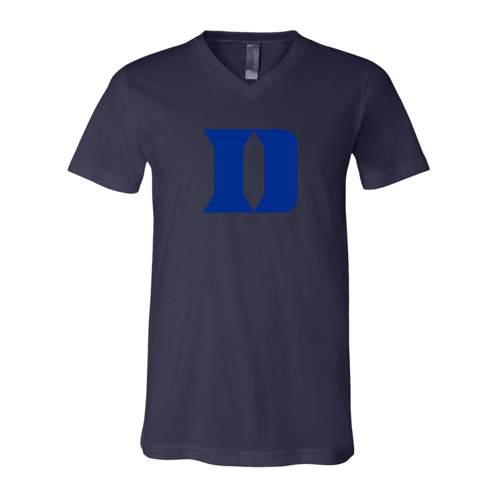 Duke Blue Devils BELLA  CANVAS - Jersey V-Neck T-Shirt