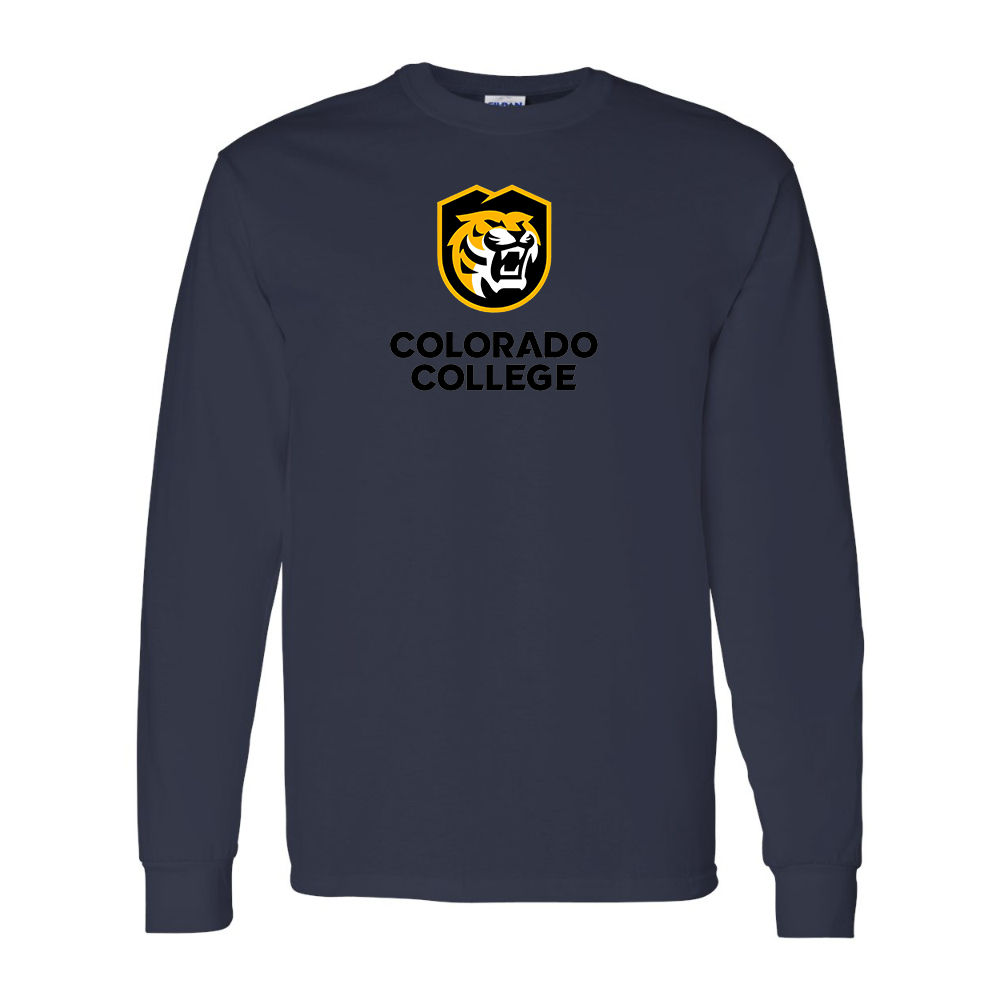 Men's  Colorado College Tigers Gildan Heavy Cotton Long Sleeve T-Shirt