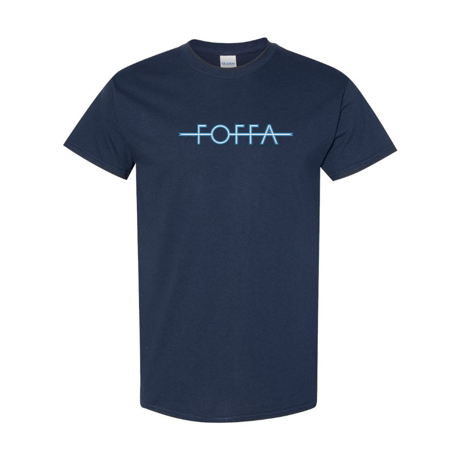 Men's Foffa Blue Logo Cotton T-Shirt