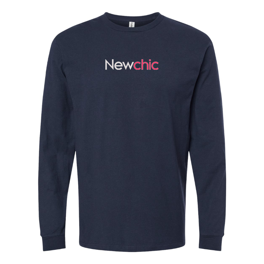 Men's Newchic Logo Cotton Long Sleeve T-Shirt