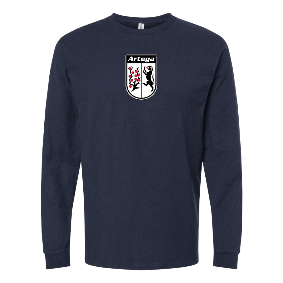 Men's Artega Logo Cotton Long Sleeve T-Shirt