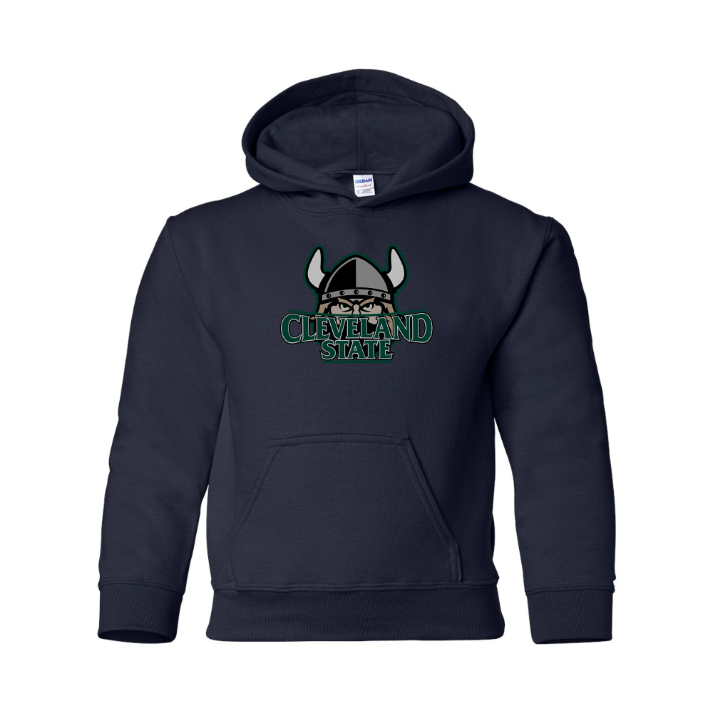 Youth  Cleveland State Vikings Gildan Heavy Blend  Hooded Sweatshirt