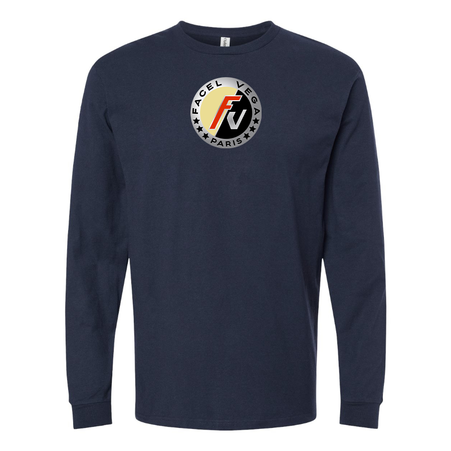 Men's Facel Vega Logo Cotton Long Sleeve T-Shirt