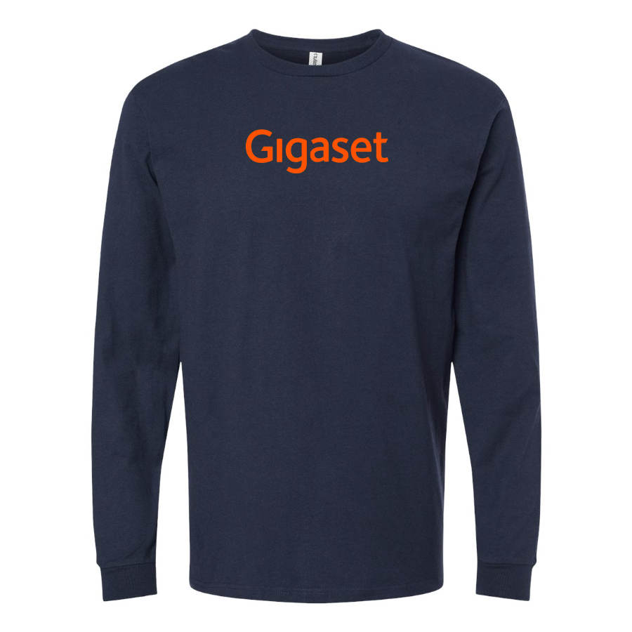 Men's Gigaset Logo Cotton Long Sleeve T-Shirt