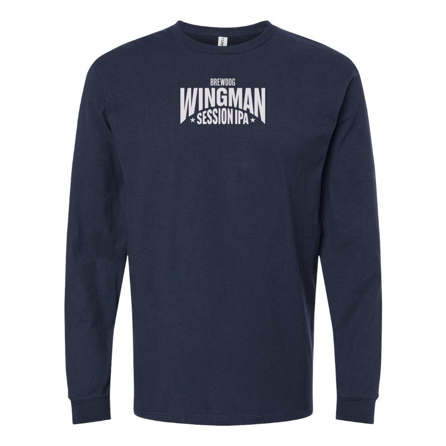 Men's Wingman  Logo Cotton Long Sleeve T-Shirt