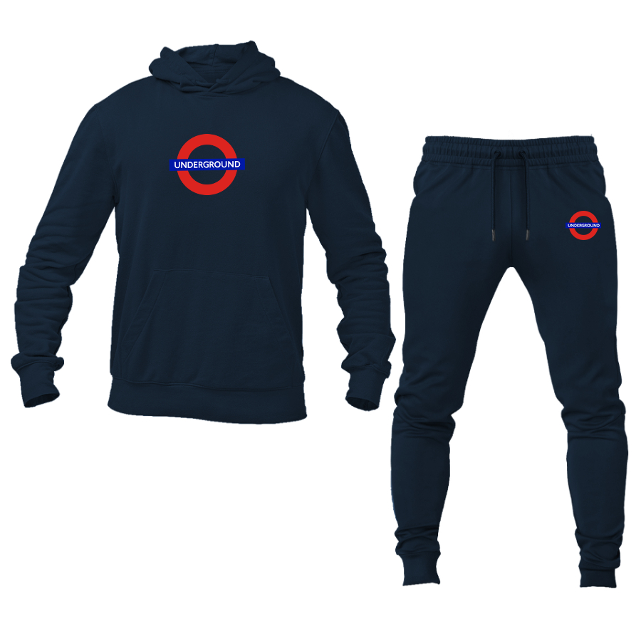 Men's London Tube Logo Hoodie Joggers Set