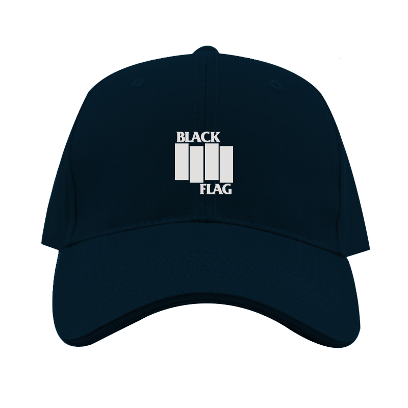 Black Flag Logo  Dad Baseball Cap Hat