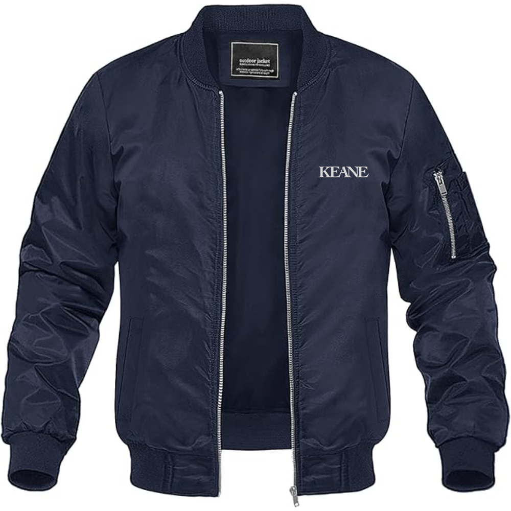 Men's Keane Lightweight Bomber Jacket Windbreaker Softshell Varsity Jacket Coat