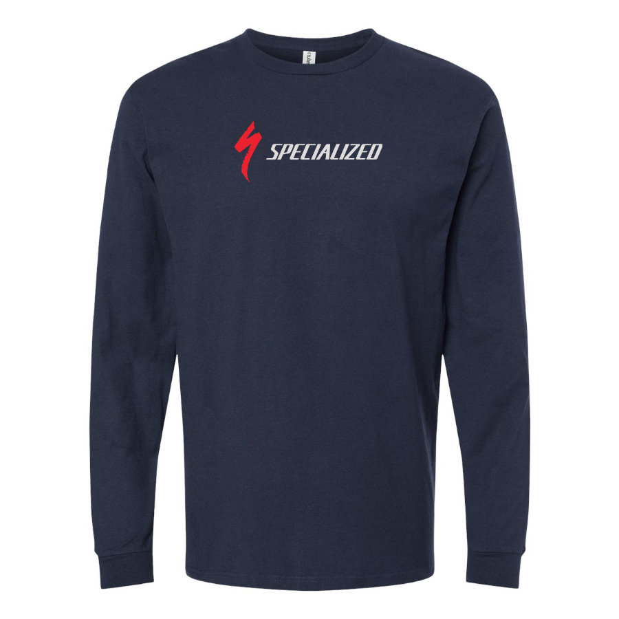 Men's Specialized Logo Cotton Long Sleeve T-Shirt