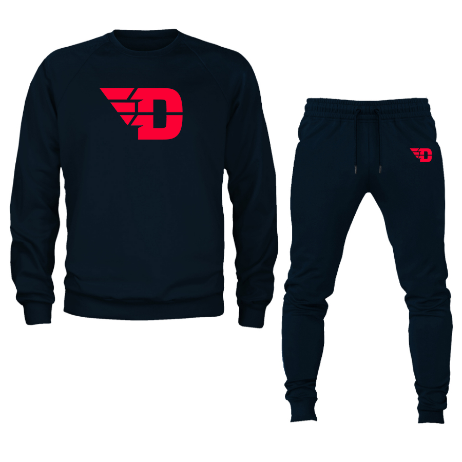 Men's  Dayton Flyers Crewneck Sweatshirt Joggers Suit