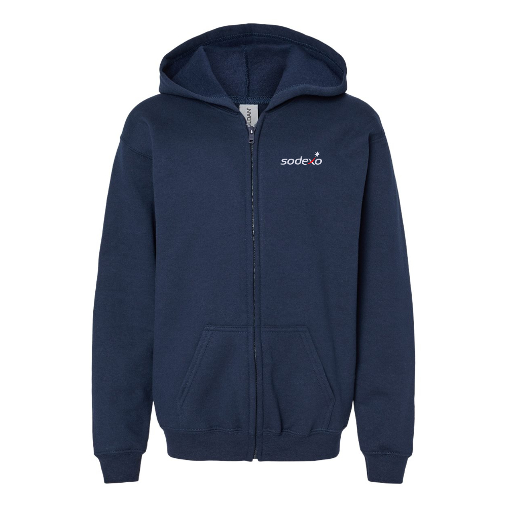 Youth Sodexo Gildan Heavy Blend Full Zip Hooded Sweatshirt