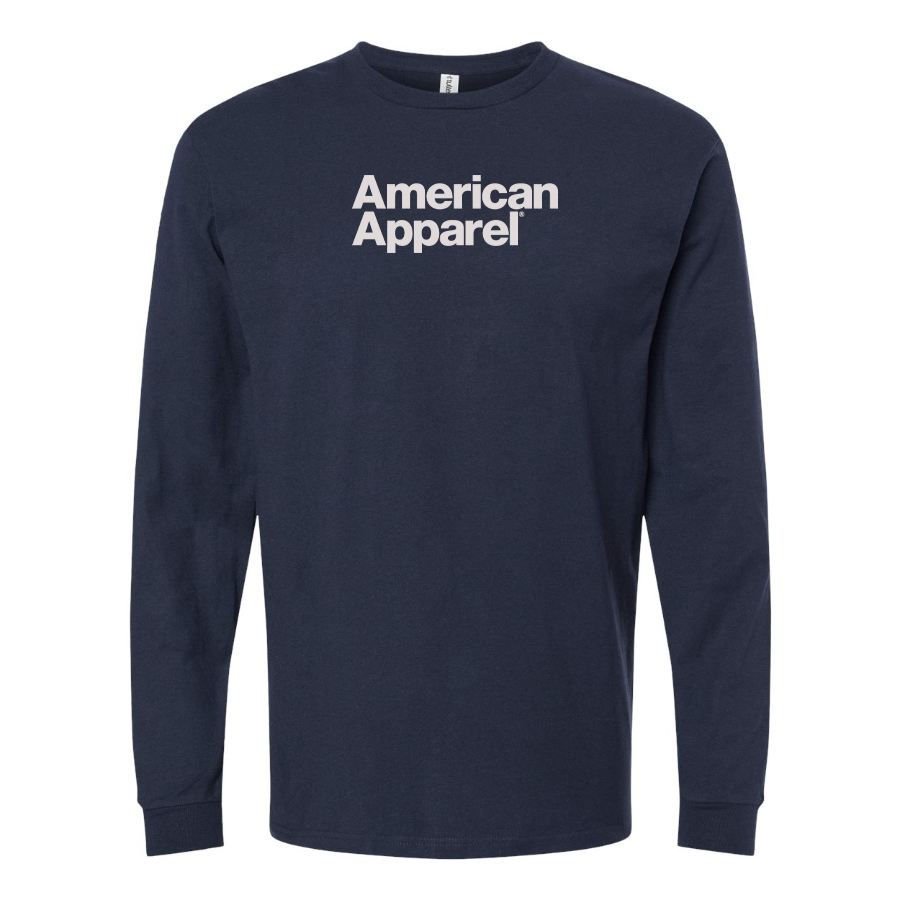 Men's American Apparel Logo Cotton Long Sleeve T-Shirt