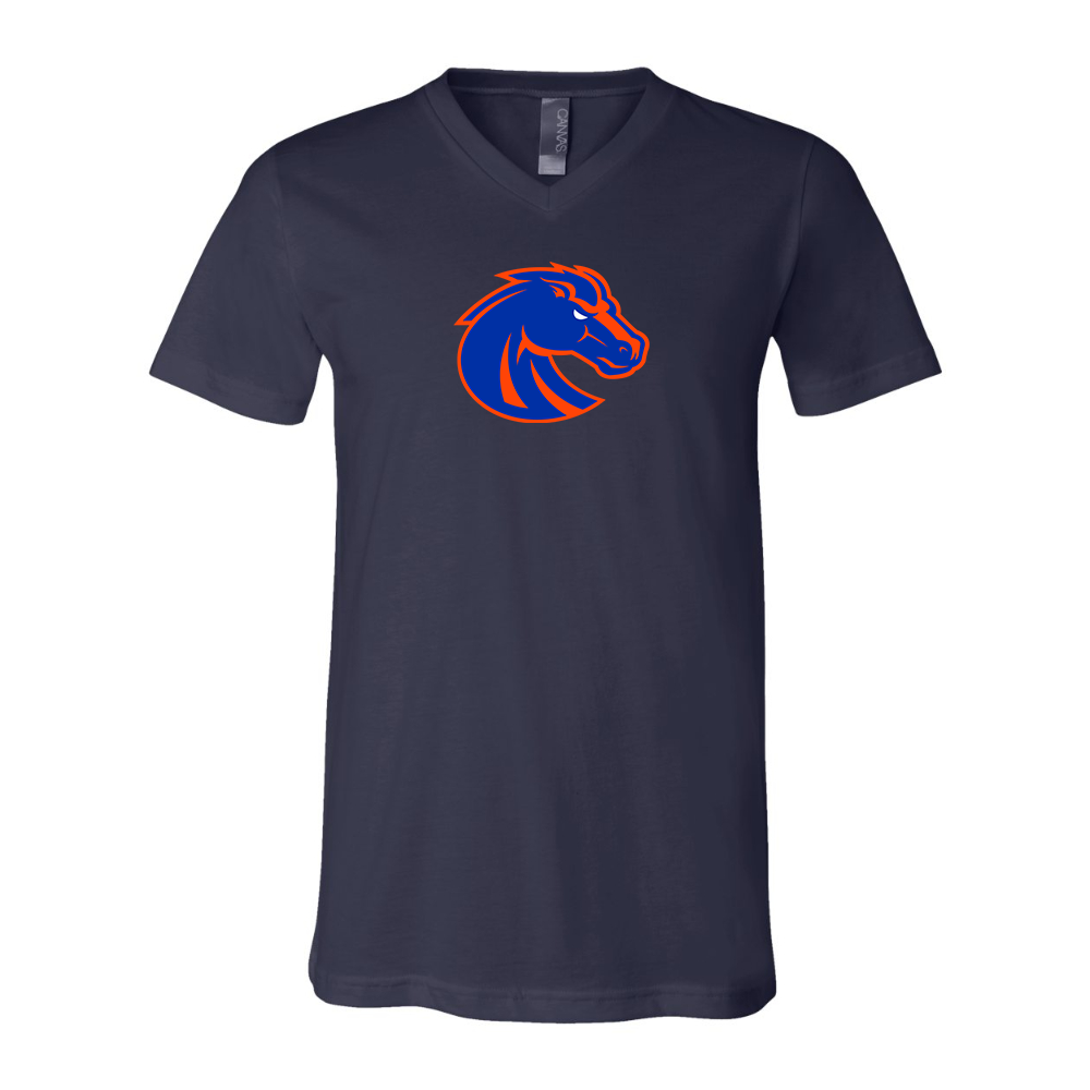 Boise State Broncos  BELLA  CANVAS - Jersey V-Neck T-Shirt
