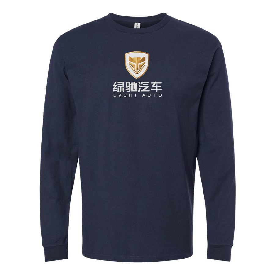 Men's Lvchi Logo Cotton Long Sleeve T-Shirt